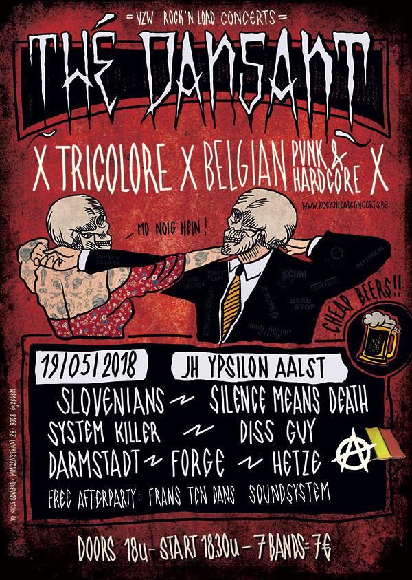 18 05 17 Thédansant Tricolore A night of belgian punk hardcore JH Ypsilon Zaterdag 19 mei 2018
