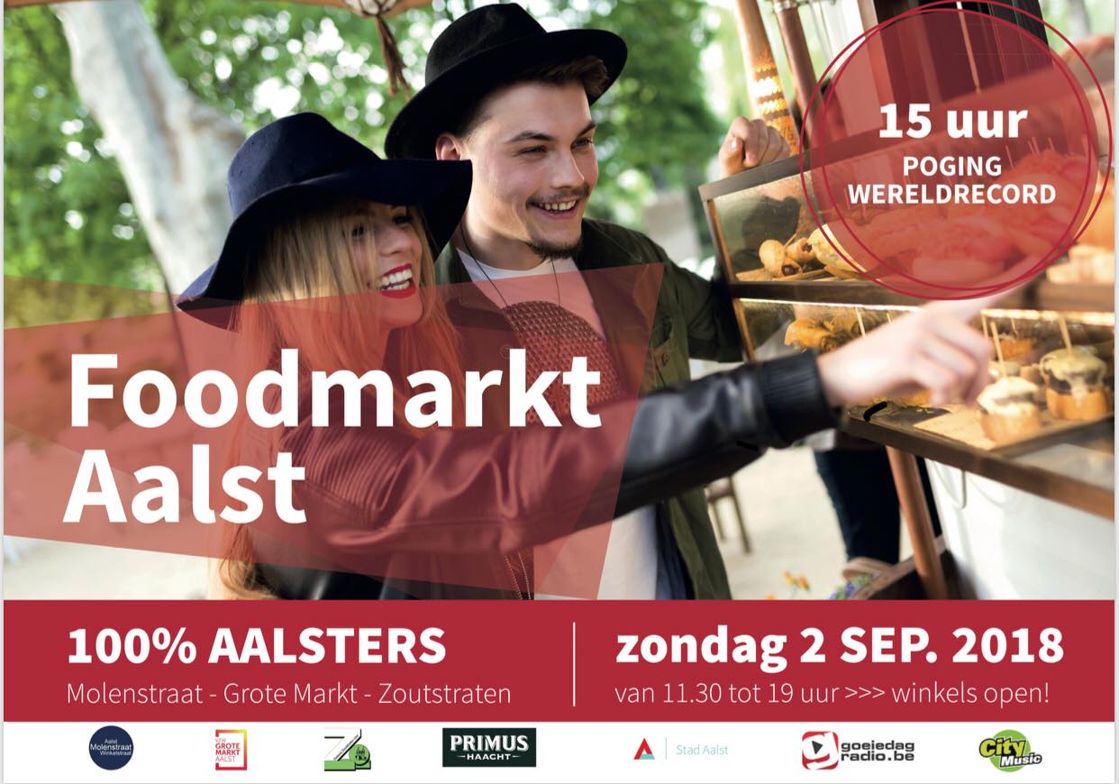 18 08 30 Foodmarkt AalstGrote Markt Zondag 2 september 2018