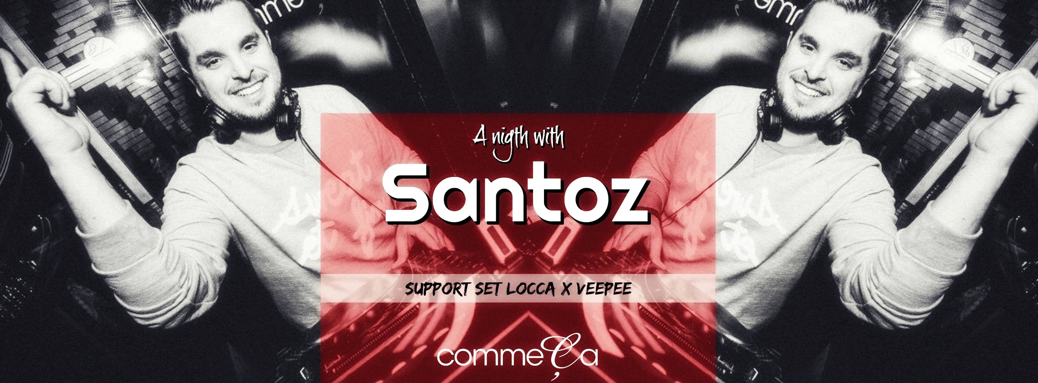 18 11 29 A Night with Santoz Comme Ca Zaterdag 1 december 2018
